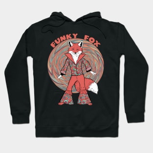 Cool disco dancer funky fox Hoodie